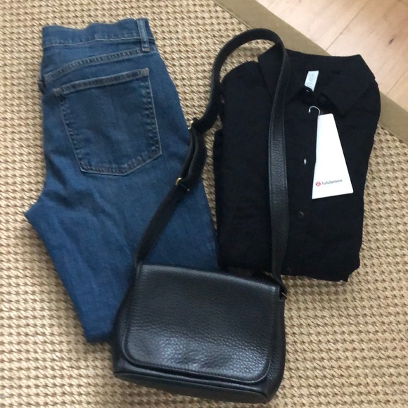 Coach black Pebbled Leather Mini Shoulder Bag